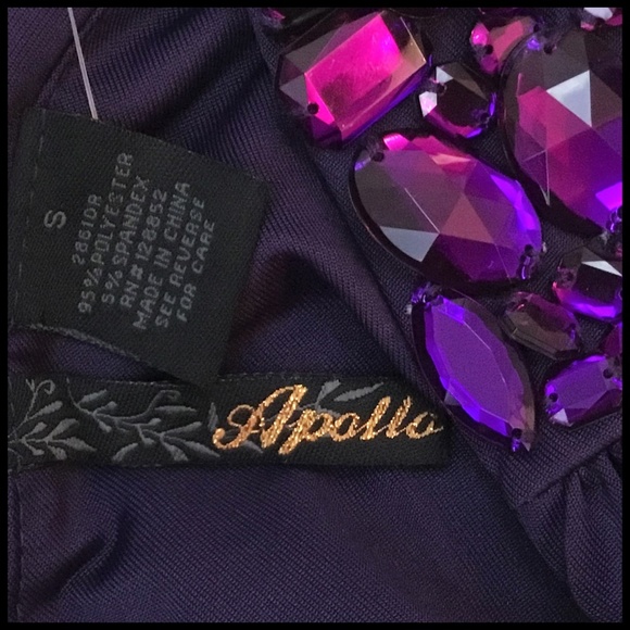 Apollo Deep Purple One Shoulder Special Occasion, Prom, Cocktail, Dress - Picture 6 of 8